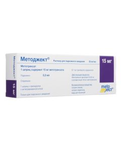 Methotrexate - Methododekt solution for p / leather. enter 50 mg / ml 0.3 ml (15 mg) syringe 1 pc. florida Pharmacy Online - florida.buy-pharm.com