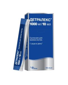 hesperidin, diosmin - Detralex oral suspension 1000 mg / 10 ml sachet 10 ml 15 pcs. florida Pharmacy Online - florida.buy-pharm.com