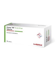 amlodipine, bisoprolol - Concor AM tablets 10 mg + 10 mg 30 pcs. florida Pharmacy Online - florida.buy-pharm.com