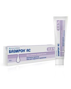 Benzoyl peroxide - Baziron AC gel 2.5%, 40 g florida Pharmacy Online - florida.buy-pharm.com