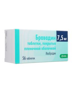 Yvabradyn - Bravadin tablets is covered.pl.ob. 7.5 mg 56 pcs. florida Pharmacy Online - florida.buy-pharm.com