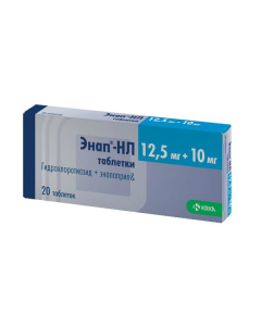 Hydrohlorotyazyd, enalapril - Enap-NL tablets 12.5 mg + 10 mg 20 pcs. florida Pharmacy Online - florida.buy-pharm.com