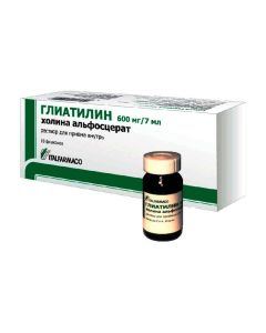 choline alphostrate - Gliatilin oral solution 600 mg / 7 ml 7 ml vials 10 pcs. florida Pharmacy Online - florida.buy-pharm.com