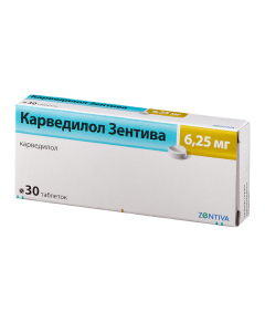 Carvedilol - Carvedilol Sanofi tablets 6.25 mg 30 pcs. florida Pharmacy Online - florida.buy-pharm.com