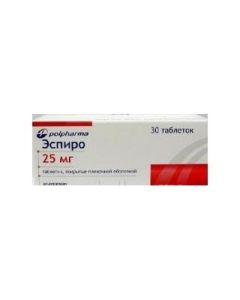 eplerenon - Espiro tablets coated.pl.ob. 25 mg 30 pcs. pack florida Pharmacy Online - florida.buy-pharm.com