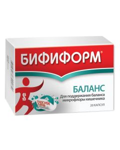 Lactobacilli rhamnosus GG, Lactobacilli acidophilus, Bifidobacteria BB12, Inulin - Bifiform Balance capsules 20 pcs. florida Pharmacy Online - florida.buy-pharm.com