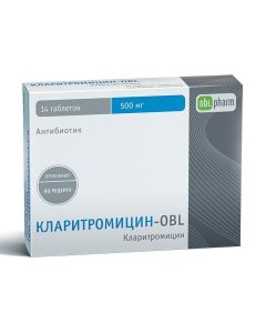 clarithromycin - Clarithromycin-OBL tablets coated. 500 mg 14 pcs. florida Pharmacy Online - florida.buy-pharm.com
