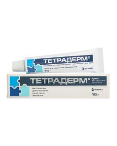 Gentamicin, Dexpanthenol, mometasone, ekonazol - Tetraderm cream for external use 15 g florida Pharmacy Online - florida.buy-pharm.com