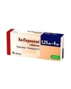 indapamide, Perindopril - Co-Perineva tablets 1.25 + 4 mg, 30 pcs florida Pharmacy Online - florida.buy-pharm.com