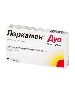 Lerkanydypyn, Enalapril - Lerkamen Duo tablets coated.ob. 10 + 20 mg 28 pcs. florida Pharmacy Online - florida.buy-pharm.com