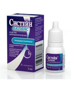 Polyethylene glycol, Propylene glycol, Hydroksypropylhuar - Systein Balance eye drops, 10 ml florida Pharmacy Online - florida.buy-pharm.com