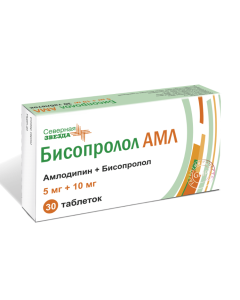 amlodipine, bisoprolol - Bisoprolol AML tablets 5 mg + 10 mg 30 pcs. florida Pharmacy Online - florida.buy-pharm.com