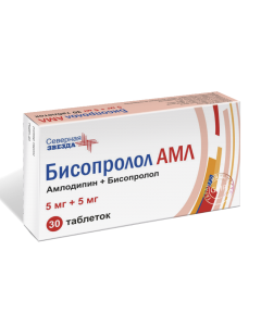 amlodipine, bisoprolol - Bisoprolol AML tablets 5 mg + 5 mg 30 pcs. florida Pharmacy Online - florida.buy-pharm.com