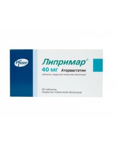 Atorvastatin - Liprimar tablets 40 mg, 30 pcs. florida Pharmacy Online - florida.buy-pharm.com