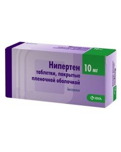 bisoprolol - Niperten tablets 10 mg, 100 pcs. florida Pharmacy Online - florida.buy-pharm.com