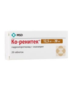 Hydrohlorotyazyd, enalapril - Co-renitec tablets, 28 pcs. florida Pharmacy Online - florida.buy-pharm.com