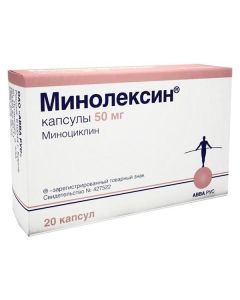 Minocycline - Minolexin capsules 50 mg, 20 pcs. florida Pharmacy Online - florida.buy-pharm.com