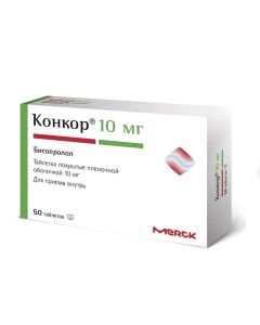 bisoprolol - Concor tablets are coated. 10 mg 50 pcs. florida Pharmacy Online - florida.buy-pharm.com