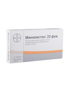 ethinyl estradiol, levonorgestrel - minisiston dragees, 21 pcs. florida Pharmacy Online - florida.buy-pharm.com