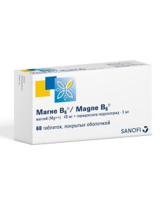 magnesium, pyridoxine - Magne B6 tablets coated.ob. 60 pcs. florida Pharmacy Online - florida.buy-pharm.com