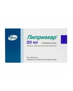 Atorvastatin - Liprimar tablets 20 mg, 30 pcs. florida Pharmacy Online - florida.buy-pharm.com