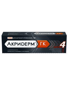 betamethasone, gentamicin, clotrimazole - Akriderm Genta ointment, 30 g p1d65f40 cream p40sf40f40. 064%, 15 g florida Pharmacy Online - florida.buy-pharm.com