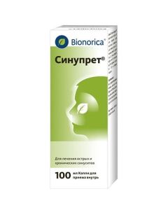 Hotdog cor., primrose flower, sorrel flower, elder flower, verbena flower. - Sinupret drops for oral administration, 100 ml florida Pharmacy Online - florida.buy-pharm.com