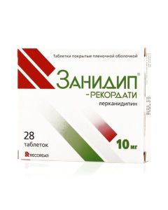 Lerkanydypyn - Zanidip-Recordati tablets 10 mg, 28 pcs. florida Pharmacy Online - florida.buy-pharm.com