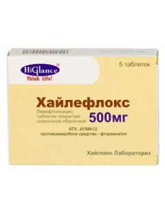 Levofloxacin - Highleflox tablets 500 mg, 5 pcs. florida Pharmacy Online - florida.buy-pharm.com