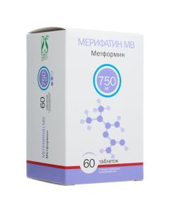 Metformin - Merifatin MV tablets prolong. action 750 mg 60 pcs. florida Pharmacy Online - florida.buy-pharm.com