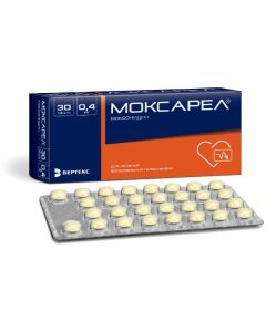 Moksonydyn - Moxarel tablets coated. 0.4 mg, 30 pcs. florida Pharmacy Online - florida.buy-pharm.com