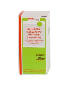 Bacteriophage Pseudomonas aeruginosa - Bacteriophage pseudomonas solution for oral, local and external use of fl. 100 ml florida Pharmacy Online - florida.buy-pharm.com