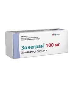 Zonysamyd - Zonegran capsules 100 mg, 56 pcs. florida Pharmacy Online - florida.buy-pharm.com