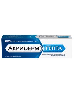 Betamethasone, Gentamicin - Akriderm Ghent cream, 30 g florida Pharmacy Online - florida.buy-pharm.com