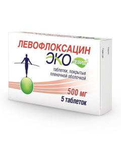 Levofloxacin - Levofloxacin Ekolevid tablets coated.pl.ob. 500 mg 5 pcs. florida Pharmacy Online - florida.buy-pharm.com