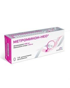 metronidazole, Mykonazol - Metromicon-Neo vaginal suppositories 500 mg + 100 mg 14 pcs. florida Pharmacy Online - florida.buy-pharm.com