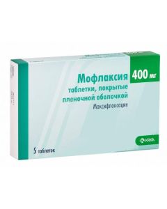 Moxifloxacin - Moflaxia tablets coated.pl.ob. 400 mg 5 pcs. florida Pharmacy Online - florida.buy-pharm.com