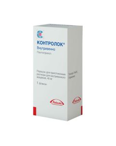 Pantoprazole - Kontrolok powder for solution in / veins. enter 40 mg vial 1 pc. florida Pharmacy Online - florida.buy-pharm.com