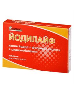 Potassium iodide, Folic acid, Tsianokobalamina - Jodilife tablets 28 pcs. florida Pharmacy Online - florida.buy-pharm.com