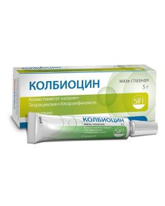 Sodium colistimethate, T etracycline, Chloramphenicol - Colbiocin eye ointment, 5 g florida Pharmacy Online - florida.buy-pharm.com