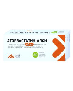 Atorvastatin - Atorvastatin-ALSI tablets is covered.pl.ob. 40 mg 30 pcs. florida Pharmacy Online - florida.buy-pharm.com