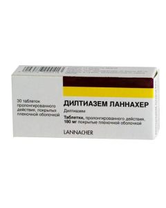 diltiazem - Diltiazem Lannacher tablets coated. prolong. 180 mg 30 pcs. florida Pharmacy Online - florida.buy-pharm.com