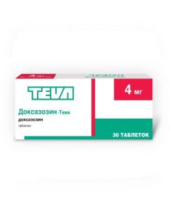 Doxazosin - Doxazosin-Teva tablets 4 mg 30 pcs. florida Pharmacy Online - florida.buy-pharm.com