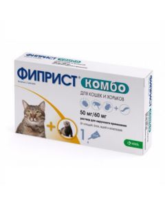 Fypronyl - Fiprist Combo drops at the withers for cats and rodents 0.5 ml pipette 1 pc. (BET) florida Pharmacy Online - florida.buy-pharm.com