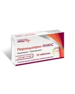 indapamide, Perindopril - Perindopril PLUS tablets 1.25 mg + 4 mg 30 pcs. florida Pharmacy Online - florida.buy-pharm.com