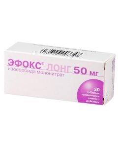 isosorfloridae mononitrate - Efoks long tablets retard 50 mg, 30 pcs. florida Pharmacy Online - florida.buy-pharm.com