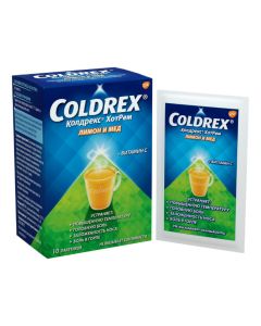 Paracetamol, phenylephrine, ascorbic acid - Coldrex HotRem with honey and lemon flavor sachets 5 g, 10 pcs. florida Pharmacy Online - florida.buy-pharm.com