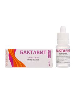 Pykloksydyn - Bactavit eye drops. 0.5 mg / ml dropper bottle 10 ml florida Pharmacy Online - florida.buy-pharm.com