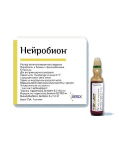pyridoxine, thiamine, tsianokobalamina - Neurobion solution for in / mouse. inject. 3 ml ampoules 3 pcs. florida Pharmacy Online - florida.buy-pharm.com
