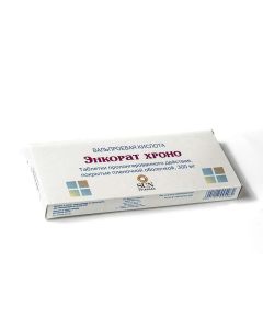 Valproevaya acid - Encorat tablets 300 mg, 100 pcs. florida Pharmacy Online - florida.buy-pharm.com